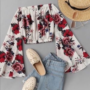 Floral crop top